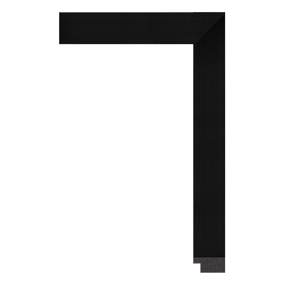 1566-A-0604MP1 — 3.08cm Schwarz PS Bilderrahmenleiste