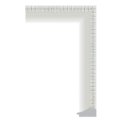 1646-A1001S — 5.92cm Weiß PS Bilderrahmenleiste