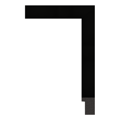 1795-06 — 2.56cm Schwarz PS Bilderrahmenleiste