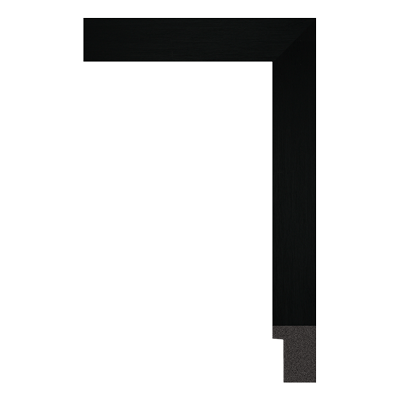 1795-06T — 2.56cm Schwarz PS Bilderrahmenleiste