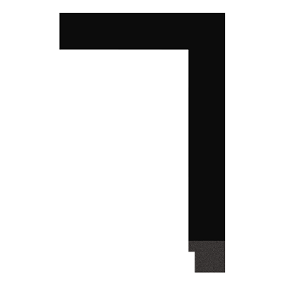 2003-06 — 4.04cm Schwarz PS Bilderrahmenleiste