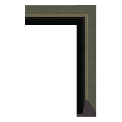 2212-934 — 6cm Bronze PS Bilderrahmenleiste