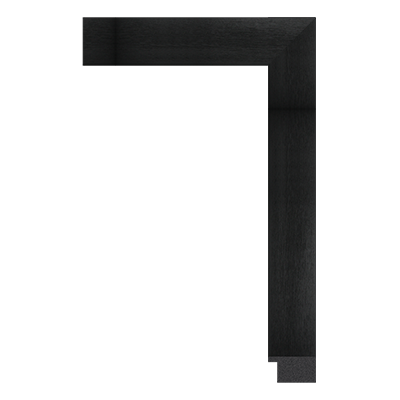 257-D-06 — 3.5cm Schwarz PS Bilderrahmenleiste