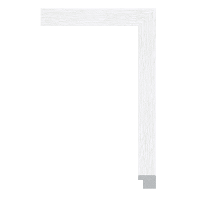 275-V-W1 — 2cm Weiß PS Bilderrahmenleiste