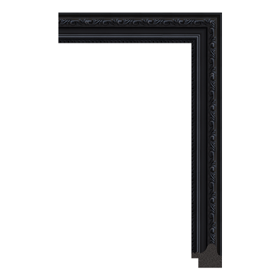 3081-B-06 — 3.33cm Schwarz PS Bilderrahmenleiste