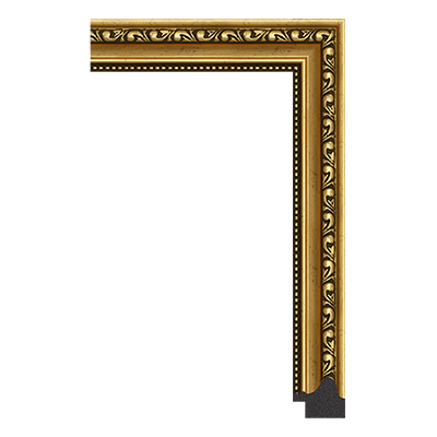 3081-B-L3111 — 3.33cm Gold PS Bilderrahmenleiste