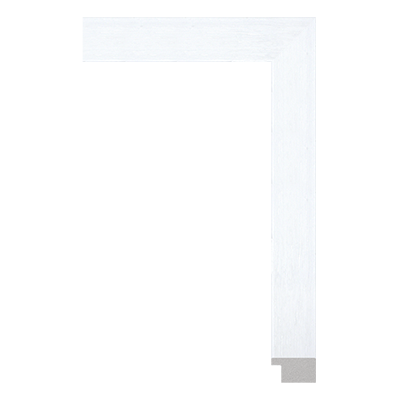 313-J-W1 — 2.8cm Weiß PS Bilderrahmenleiste