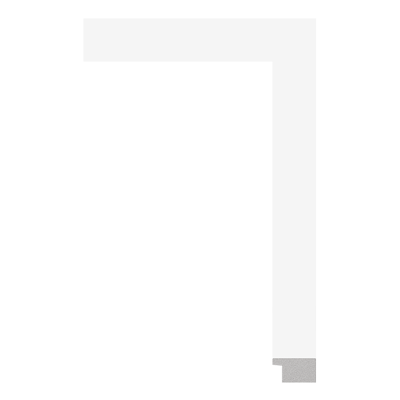 313-W1 — 2.8cm Weiß PS Bilderrahmenleiste