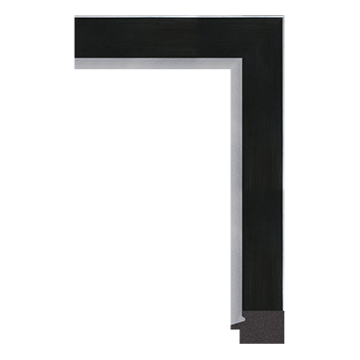 3142-A-059H — 4.8cm Schwarz PS Bilderrahmenleiste