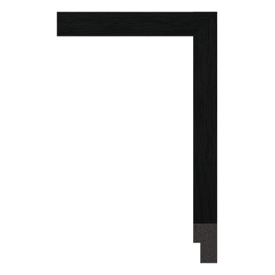 3254-A-A075 — 2cm Schwarz PS Bilderrahmenleiste