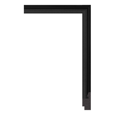 3996-06 — 1.7cm Schwarz PS Bilderrahmenleiste