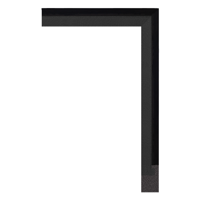 3997-06 — 2cm Schwarz PS Bilderrahmenleiste