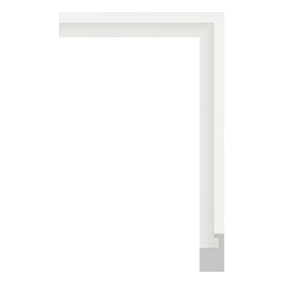 3997-W1 — 2cm Weiß PS Bilderrahmenleiste