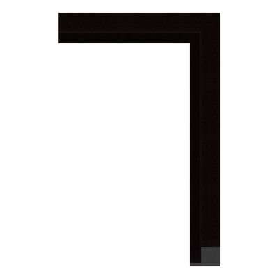 455-W446 — 6.85cm Preto PS Moldura para Quadro