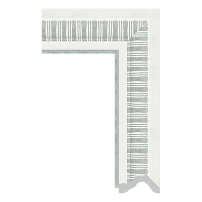 5106-WK-A-10CM — 9.5cm Weiß PS Bilderrahmenleiste