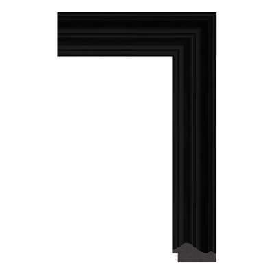 5474-06 — 6.28cm Schwarz PS Bilderrahmenleiste