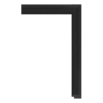 5736-B — 2.4cm Schwarz PS Bilderrahmenleiste