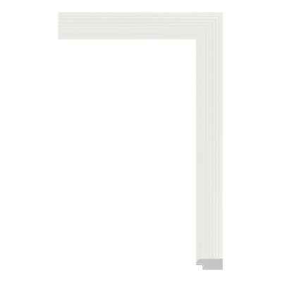 5736-W — 2.4cm Weiß PS Bilderrahmenleiste