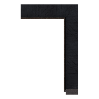 5869-A-06 — 5.08cm Schwarz PS Bilderrahmenleiste