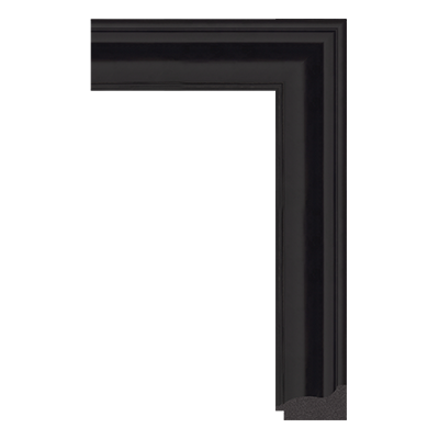 6030-06 — 6.2cm Schwarz PS Bilderrahmenleiste