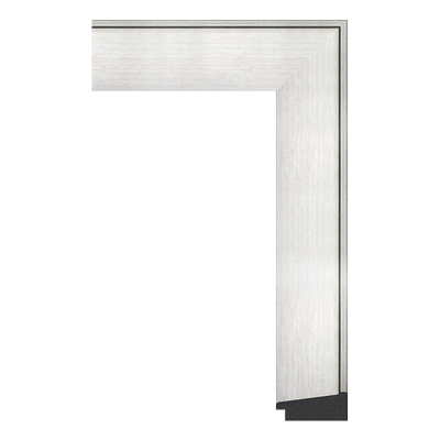 631-S126 — 6cm Silber PS Bilderrahmenleiste
