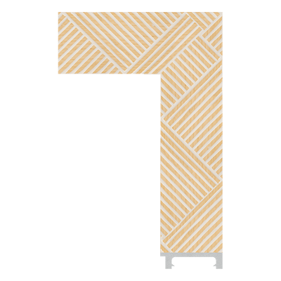 6467-WK-A-671 — 9.5cm Mehrfarbig PS Bilderrahmenleiste