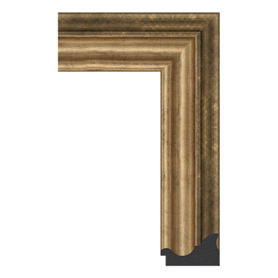 655-V107 — 8.5cm Gold PS Bilderrahmenleiste