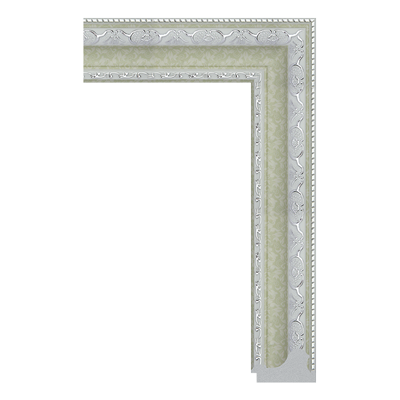 793-II-303 — 6.02cm Weiß PS Bilderrahmenleiste