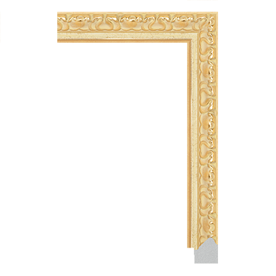 P6737-A-057 — 3cm Dourado PS Moldura para Quadro