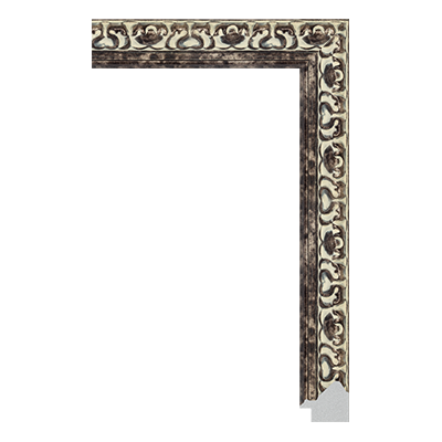 P6737-A-086 — 3cm Preto PS Moldura para Quadro