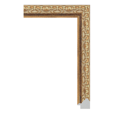 P6737-A-171 — 3cm Dourado PS Moldura para Quadro