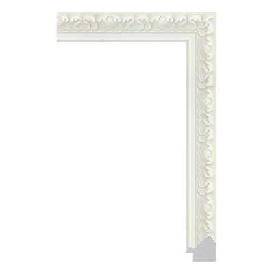 P6737-A-395 — 3cm Branco PS Moldura para Quadro