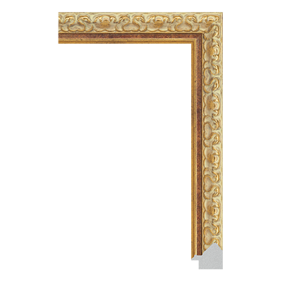 P6737-A-953 — 3cm Dourado PS Moldura para Quadro