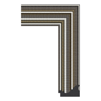 silver classic picture frame moulding