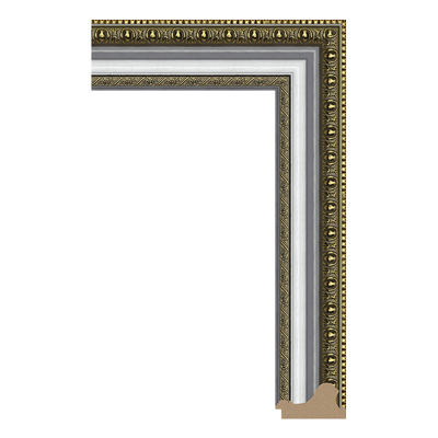 antique silver picture frame moulding