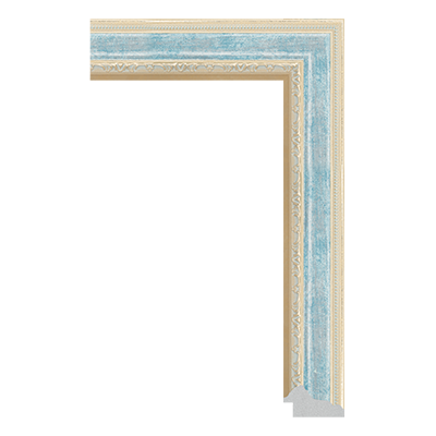 P6736-A-143 PS patina picture frame moulding