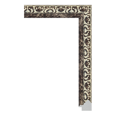 P6737-A-086 PS patina picture frame moulding