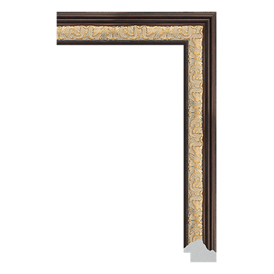 P6738-A-092 PS patina picture frame moulding
