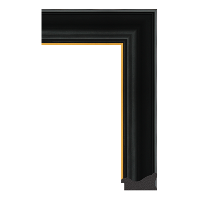 2219-088T — 7.36cm Schwarz PS Bilderrahmenleiste