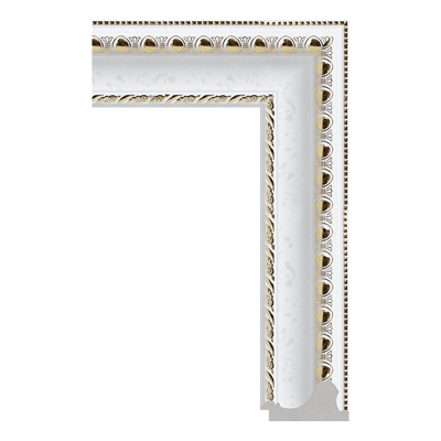 2379-A-1067G(ZY) — 8.05cm Branco PS Moldura para Quadro