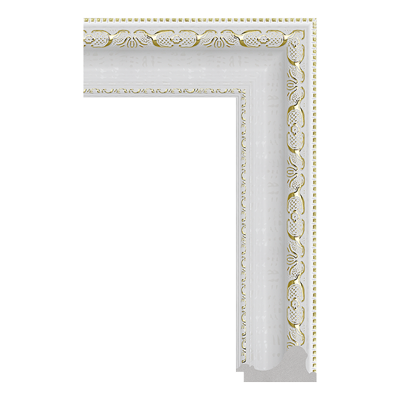 2379-B-1067G(ZY) — 8.05cm Branco PS Moldura para Quadro