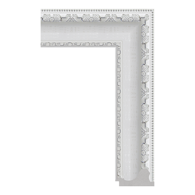 2379-B-1067S(ZY) — 8.05cm Branco PS Moldura para Quadro