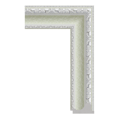 2379-B-303(ZY) — 8.05cm Branco PS Moldura para Quadro