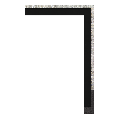 2920-B-09ST — 2.3cm Schwarz PS Bilderrahmenleiste