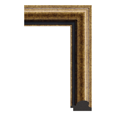 3028-125G — 6.74cm Gold PS Bilderrahmenleiste