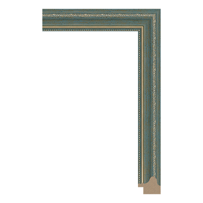 3081-A-1021 — 3.33cm Mehrfarbig PS Bilderrahmenleiste