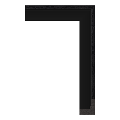 3304-B-06T — 3.5cm Schwarz PS Bilderrahmenleiste