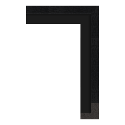 3437-A-06 — 4.5cm Schwarz PS Bilderrahmenleiste