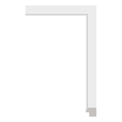3599-10 — 1.5cm Weiß PS Bilderrahmenleiste