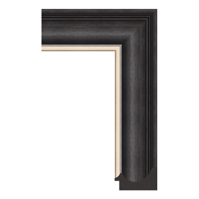 3821-0325 — 8.9cm Schwarz PS Bilderrahmenleiste